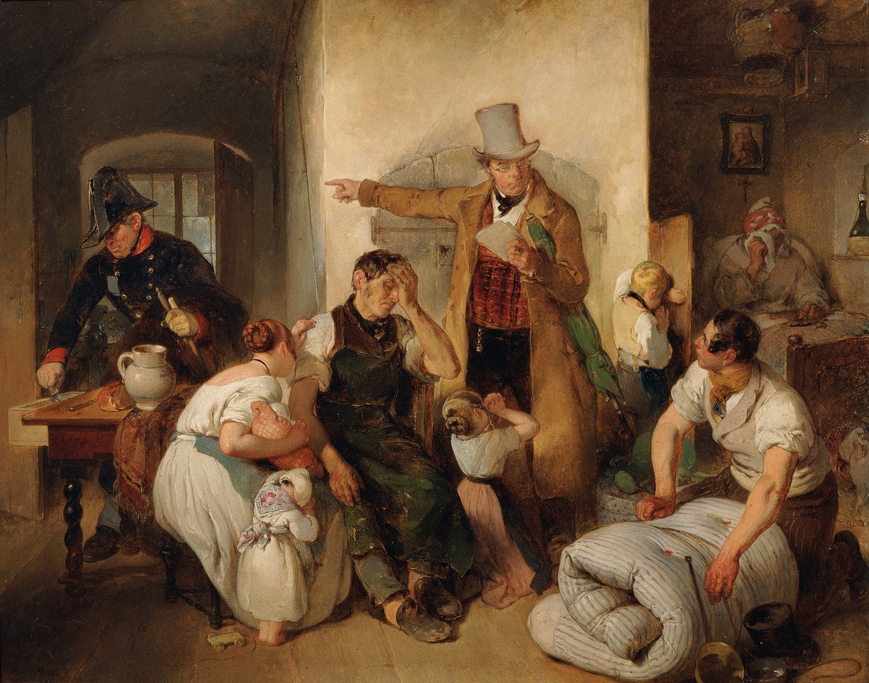 The Disstraint, 1840. tekijältä Peter Fendi