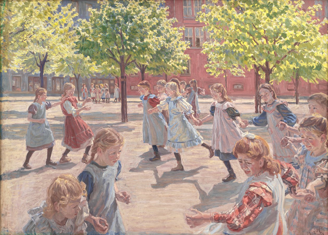 Leikkivät lapset, Enghave Square tekijältä Peter Hansen