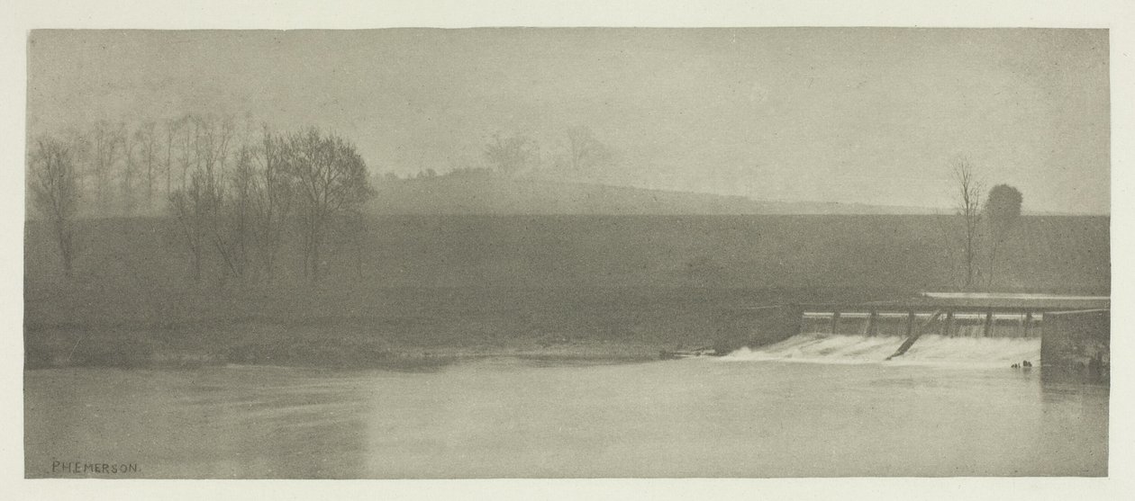Sateinen päivä Flanderin padolla tekijältä Peter Henry Emerson