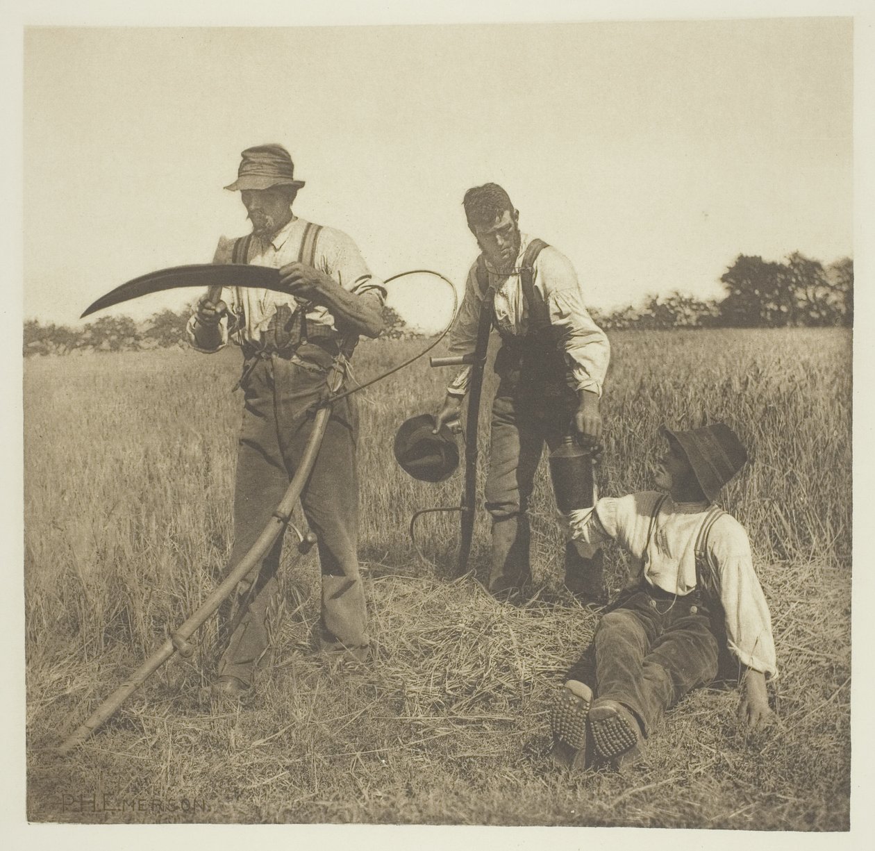 Ohran sadonkorjuussa (Suffolk) tekijältä Peter Henry Emerson