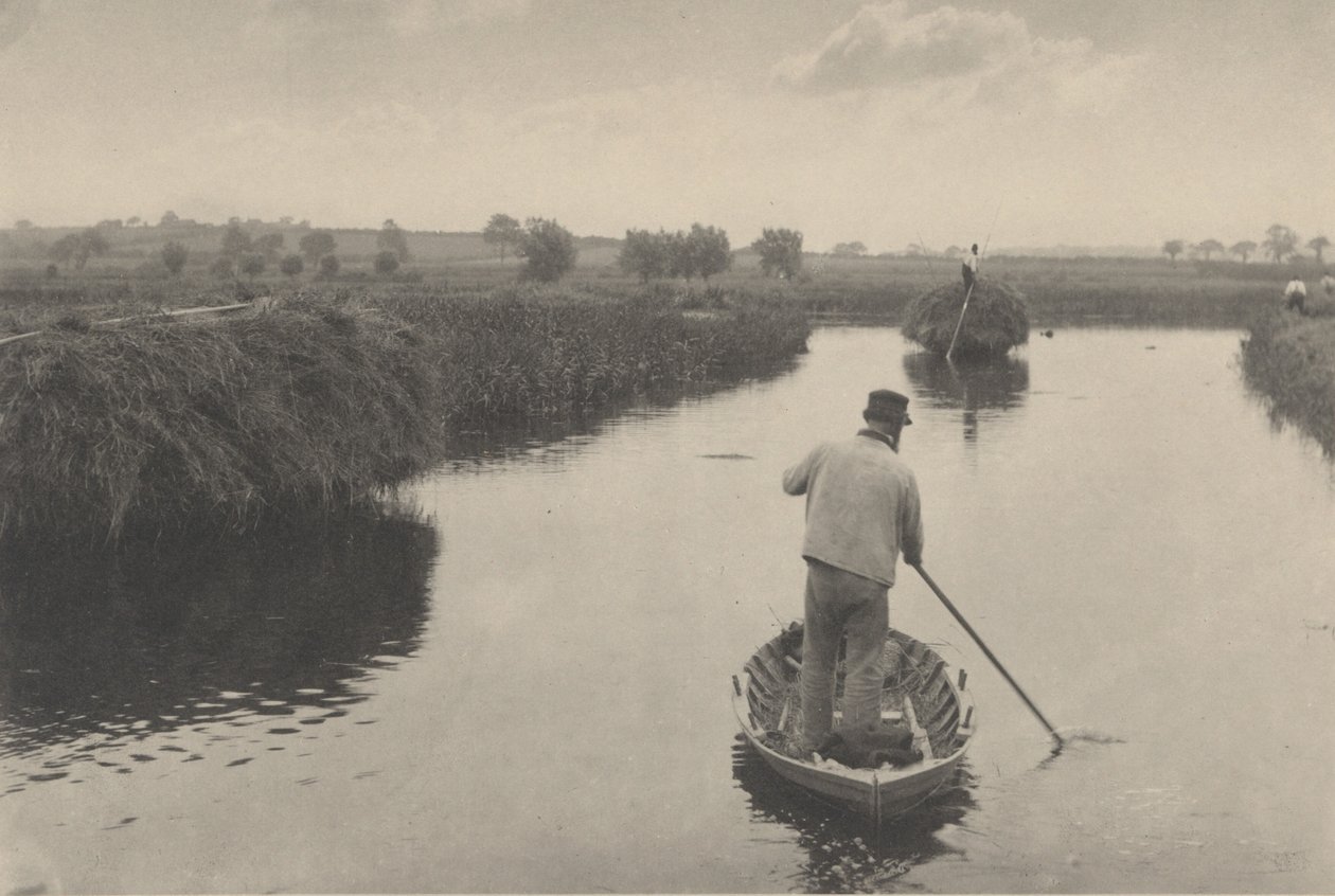 Suon heinän kvantifiointi,1886 (kuva) tekijältä Peter Henry Emerson