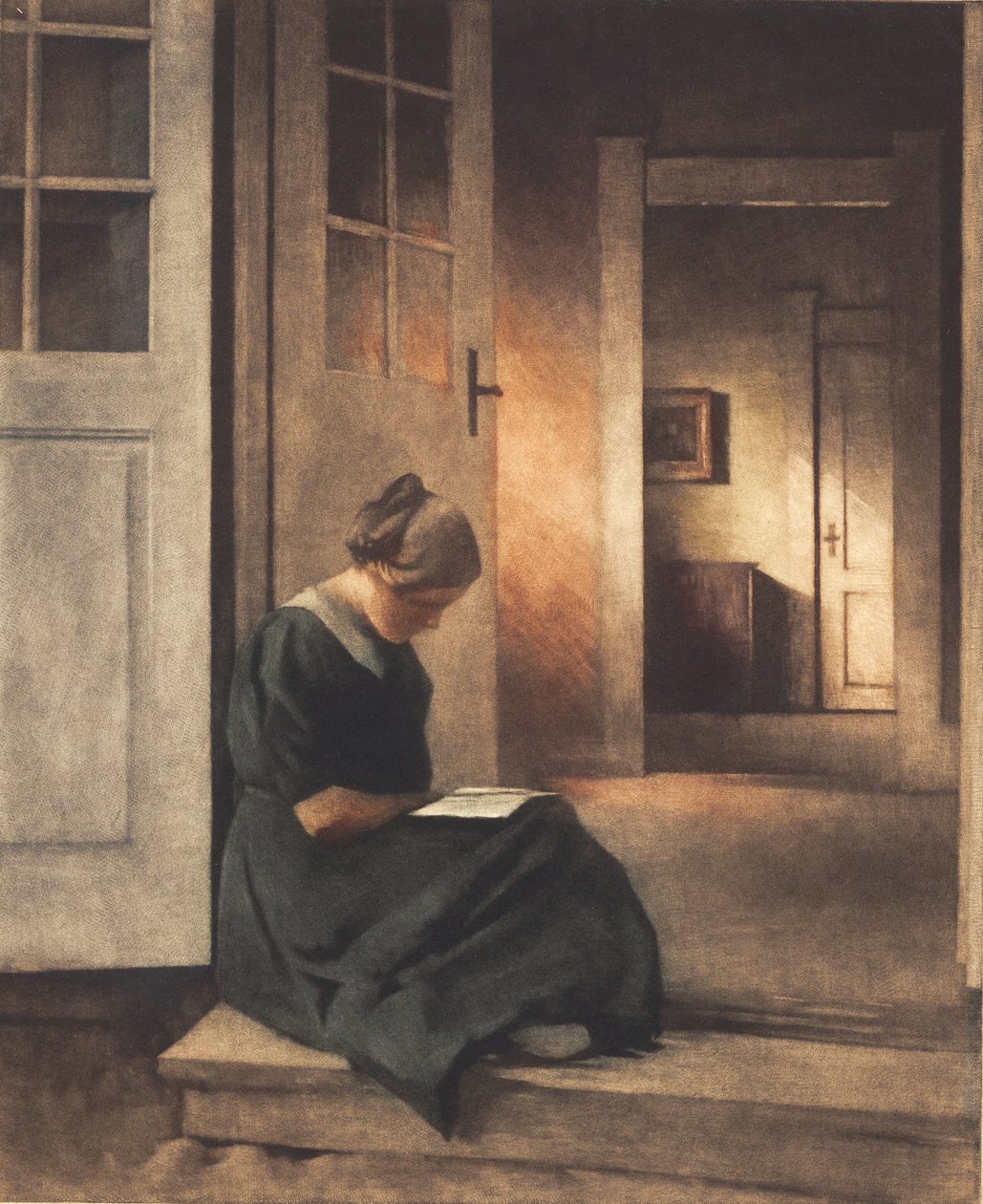 Puutarhan ovessa tekijältä Peter Vilhelm Ilsted