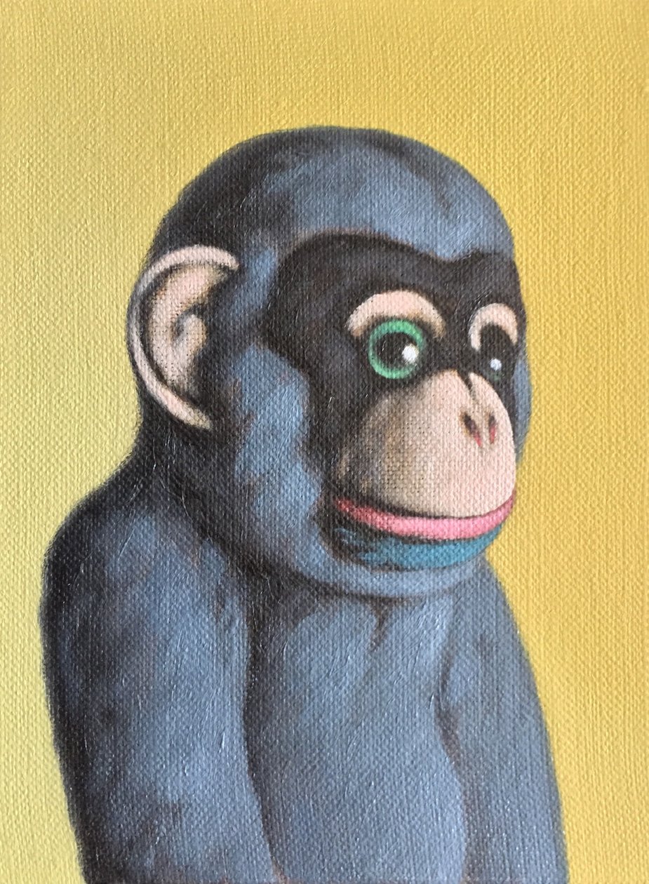 Mauve Monkey keltaisella, 2006 tekijältä Peter Jones