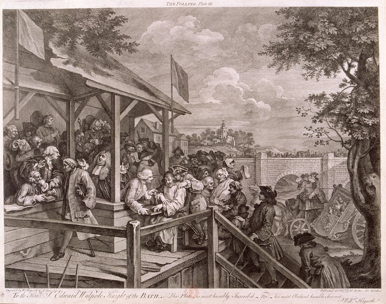 "The Polling", 1758 tekijältä Peter La Cave