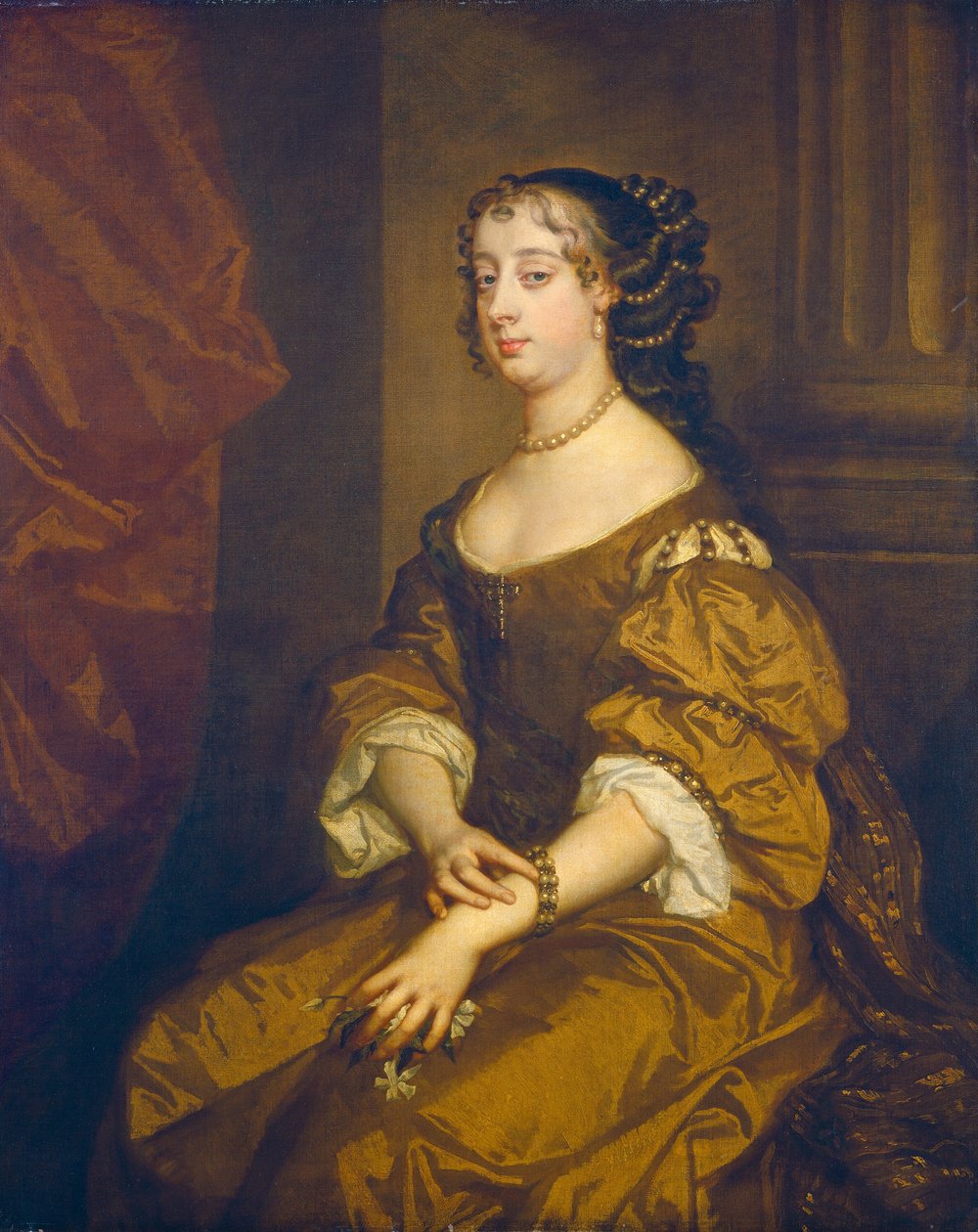 Barbara Villiers, Clevelandin herttuatar, n. 1661-1665 tekijältä Peter Lely