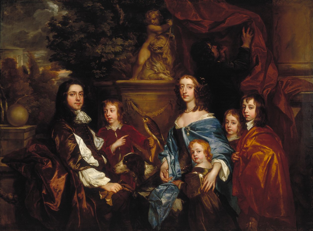 "Sir Edward Hales ja hänen perheensä", 1656 tekijältä Peter Lely