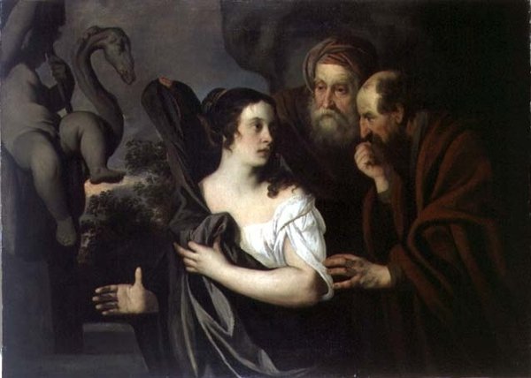 Susanna ja vanhimmat tekijältä Peter Lely