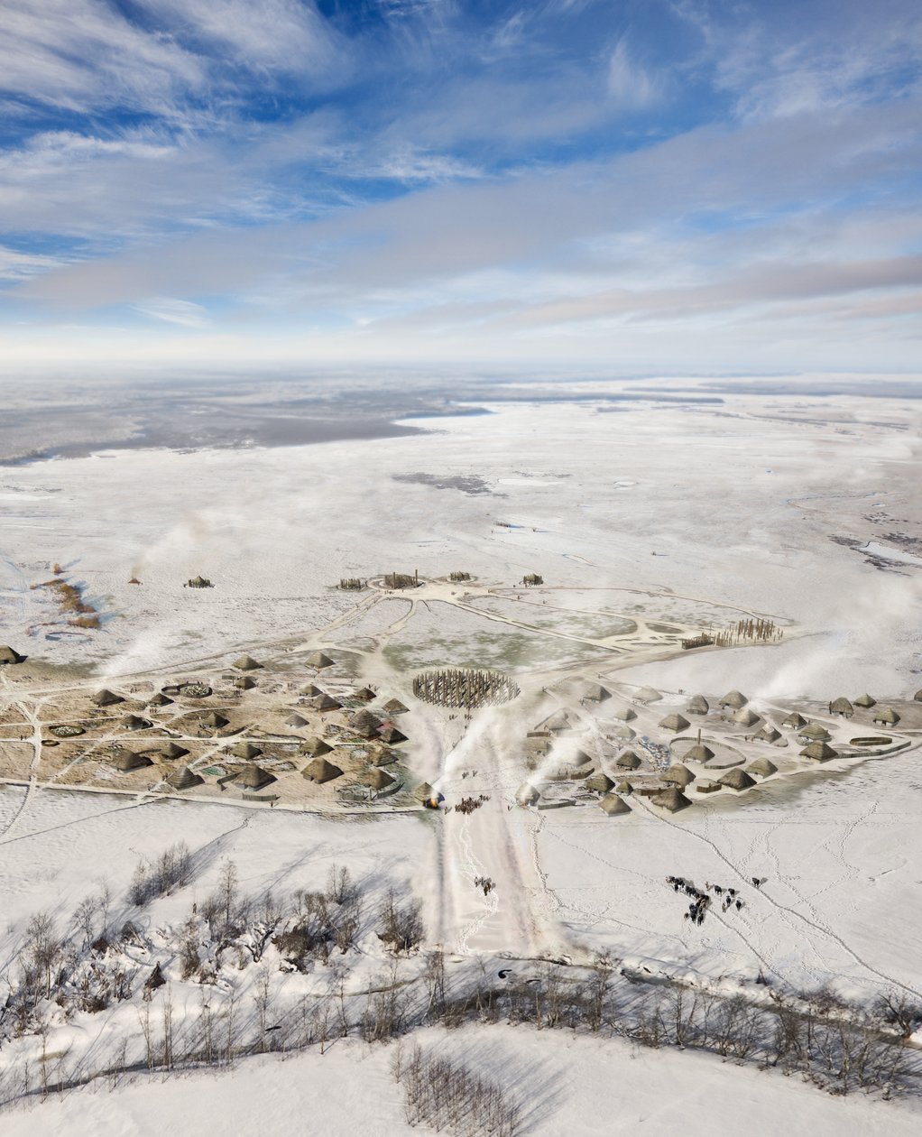 Durrington Walls, Wiltshire, 2500 eKr. 2013 tekijältä Peter Lorimer