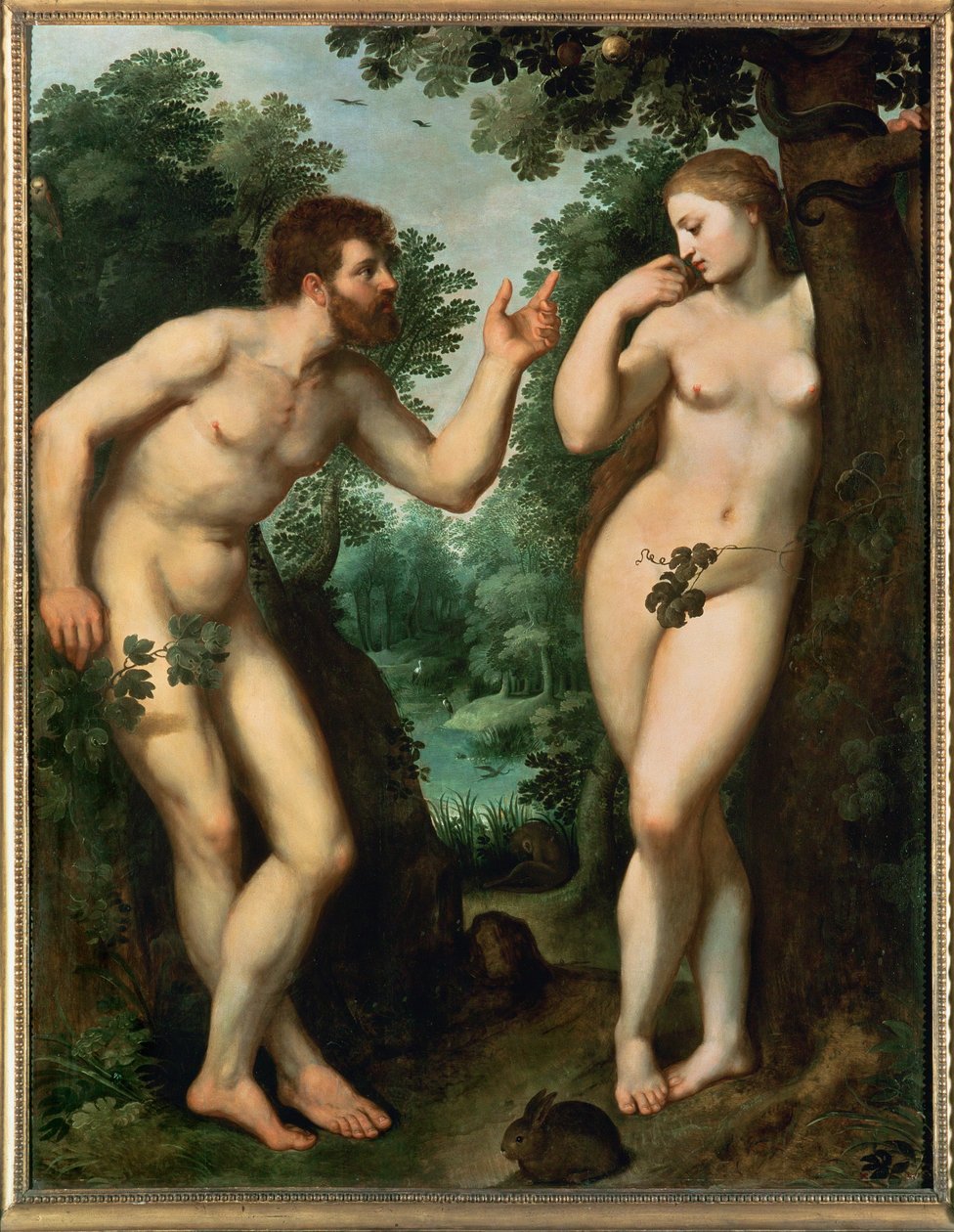 Aatami ja Eeva (maalaus) tekijältä Peter Paul Rubens