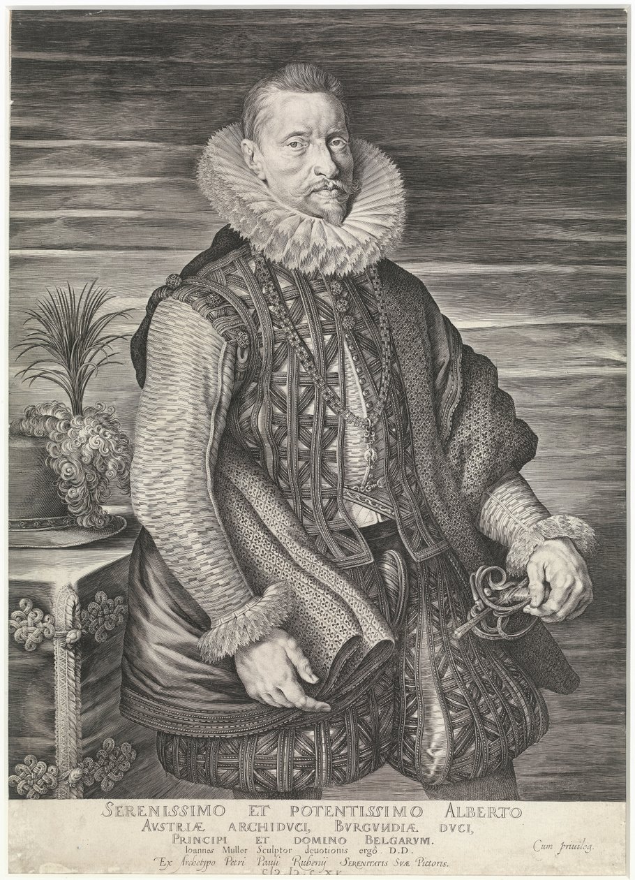 Itävallan arkkiherttua Albert (kaiverrus) tekijältä Peter Paul Rubens