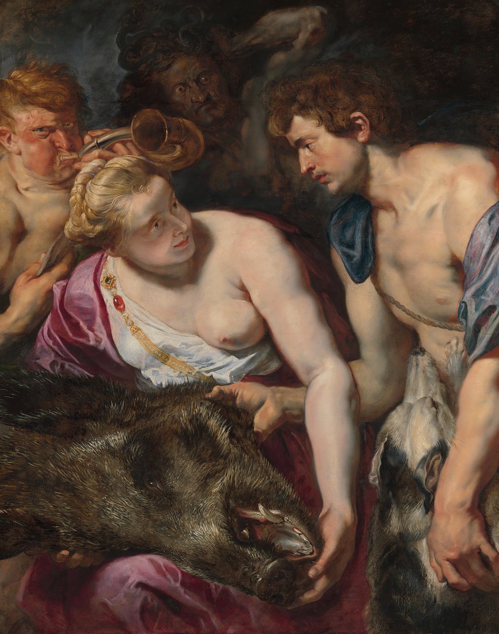 Atalanta ja Meleager, n. 1616 tekijältä Peter Paul Rubens
