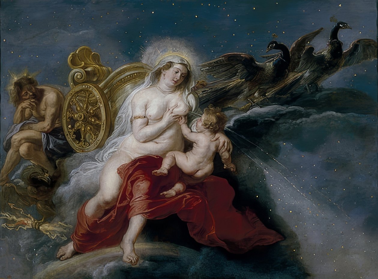 Linnunradan muodostuminen. 1636-38 tekijältä Peter Paul Rubens