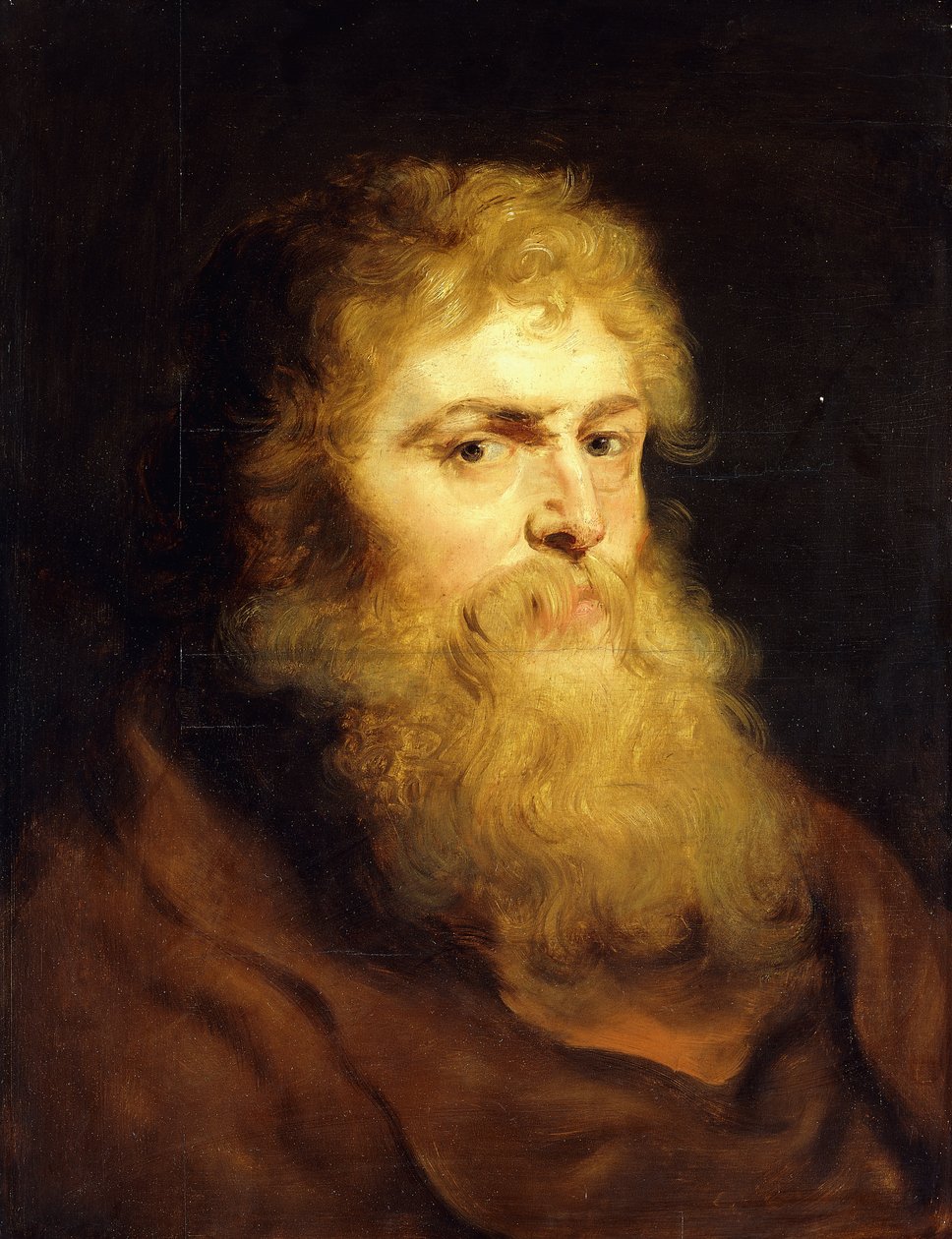 Parrakkaan miehen pää, tekijältä Peter Paul Rubens