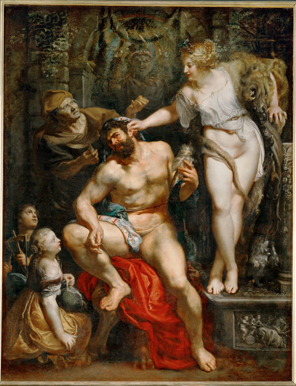 Hercules ja Omphale tekijältä Peter Paul Rubens