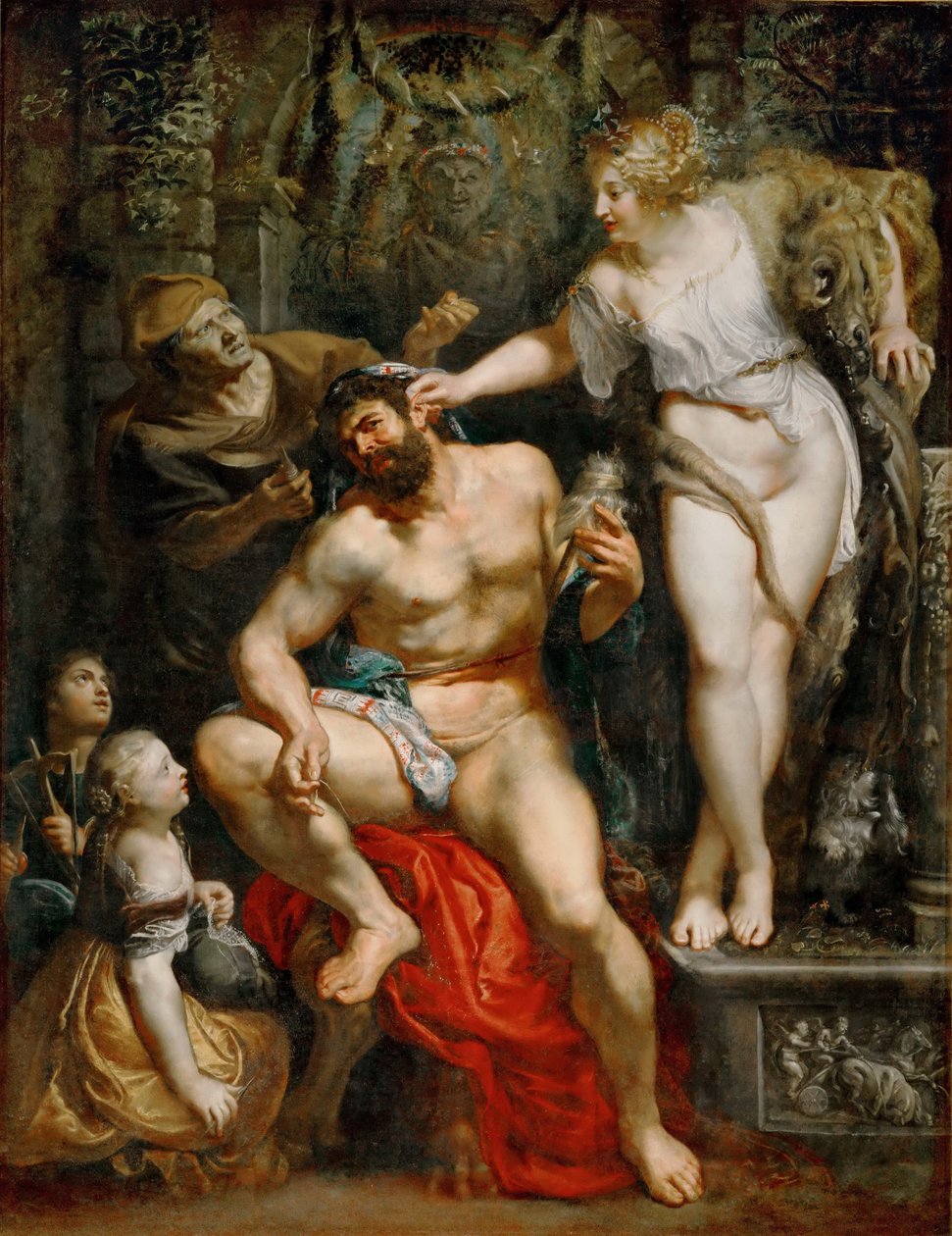 Hercules ja Omphale tekijältä Peter Paul Rubens