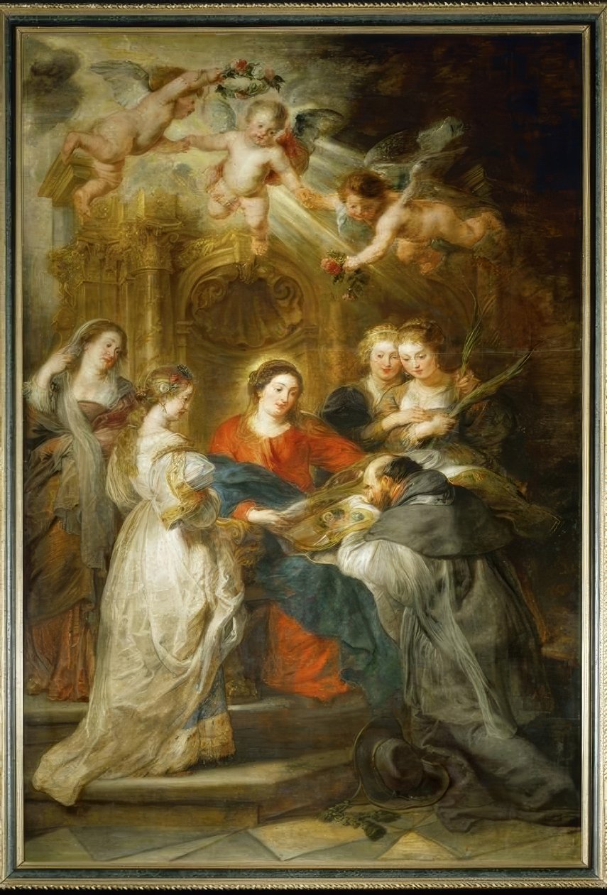 Maria ilmestyy hl:lle. Ildefonso tekijältä Peter Paul Rubens