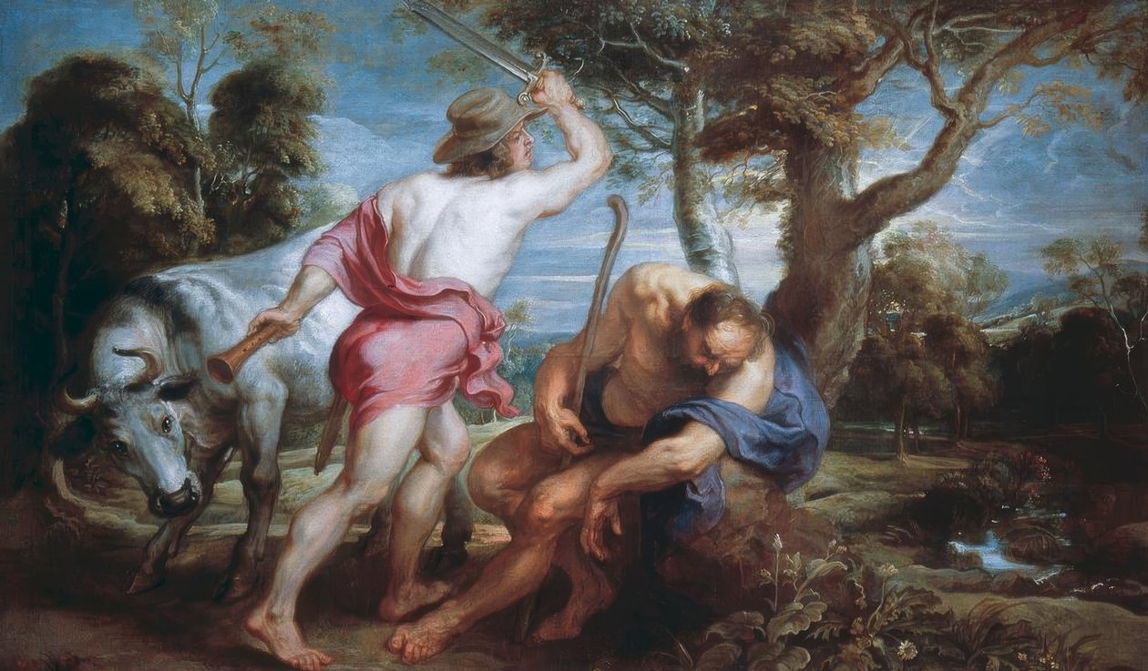 Mercury ja Argus tekijältä Peter Paul Rubens