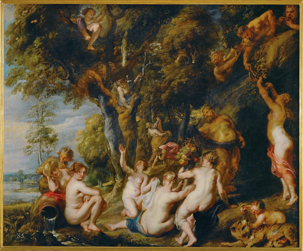 Nymfit ja satyyrit (maalaus kankaalle) tekijältä Peter Paul Rubens