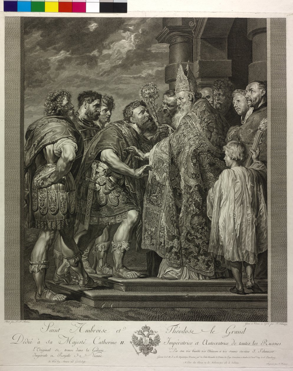 Milanon pyhä Ambrosius tekijältä Peter Paul Rubens