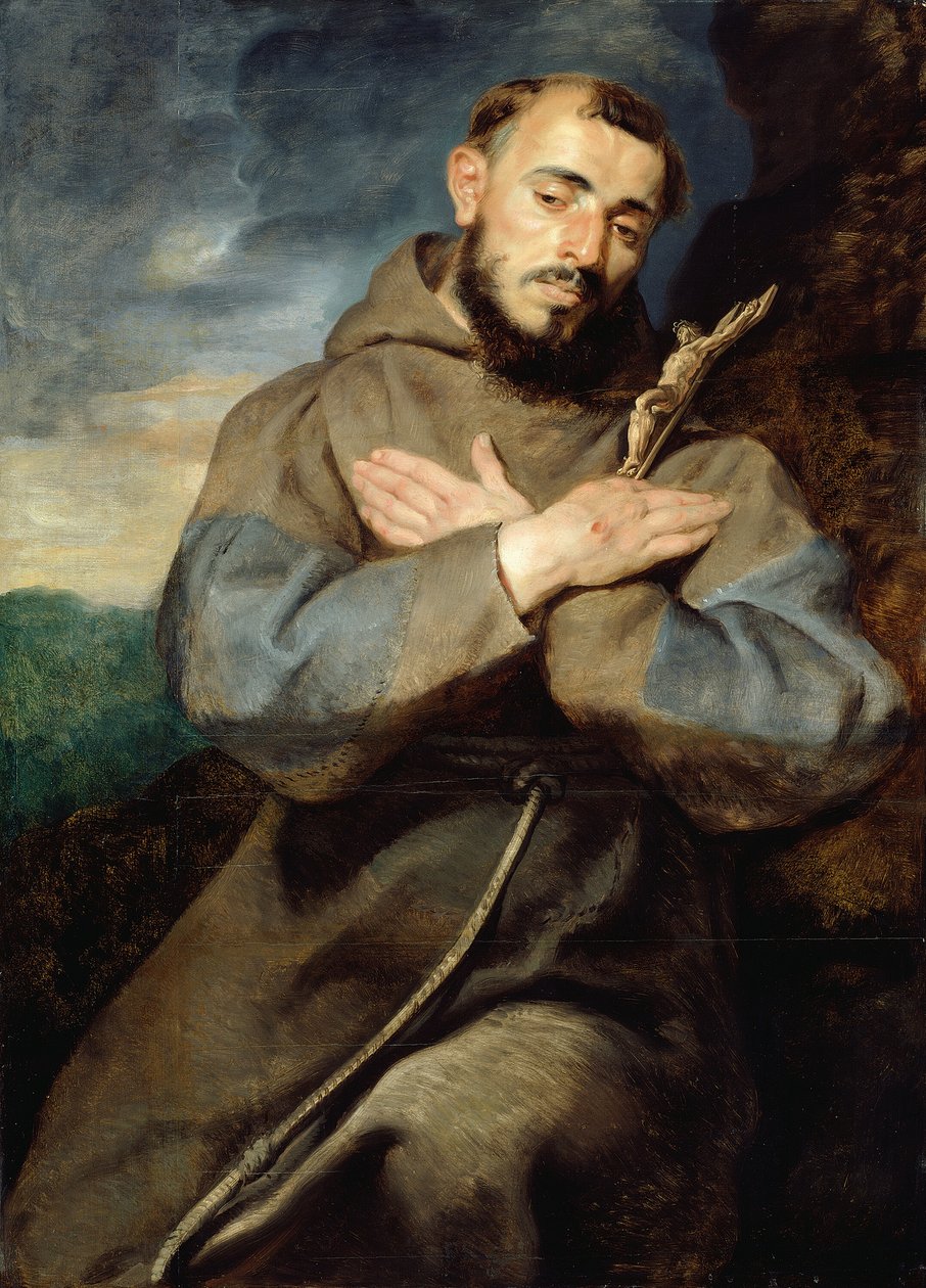 Pyhä Franciscus tekijältä Peter Paul Rubens