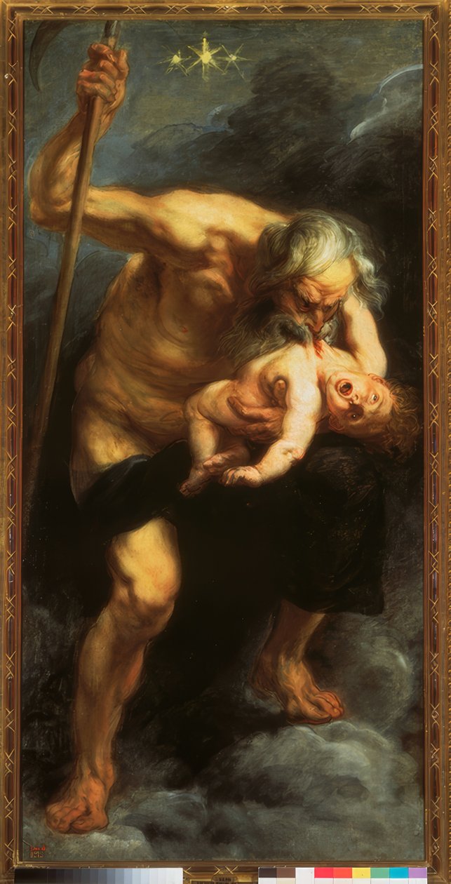 Saturnus nielee pojan tekijältä Peter Paul Rubens