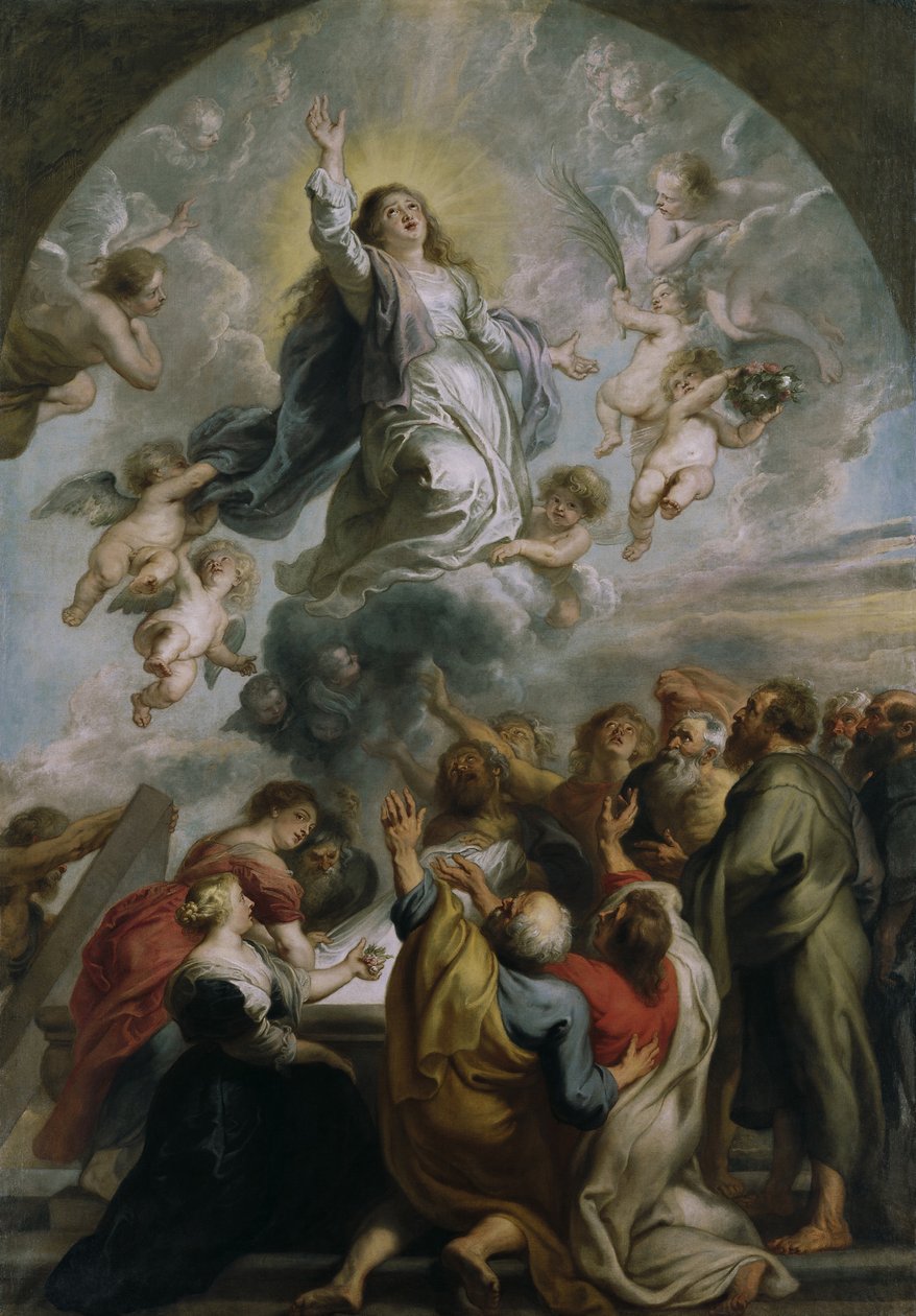 Neitsyt taivaaseenastuminen tekijältä Peter Paul Rubens