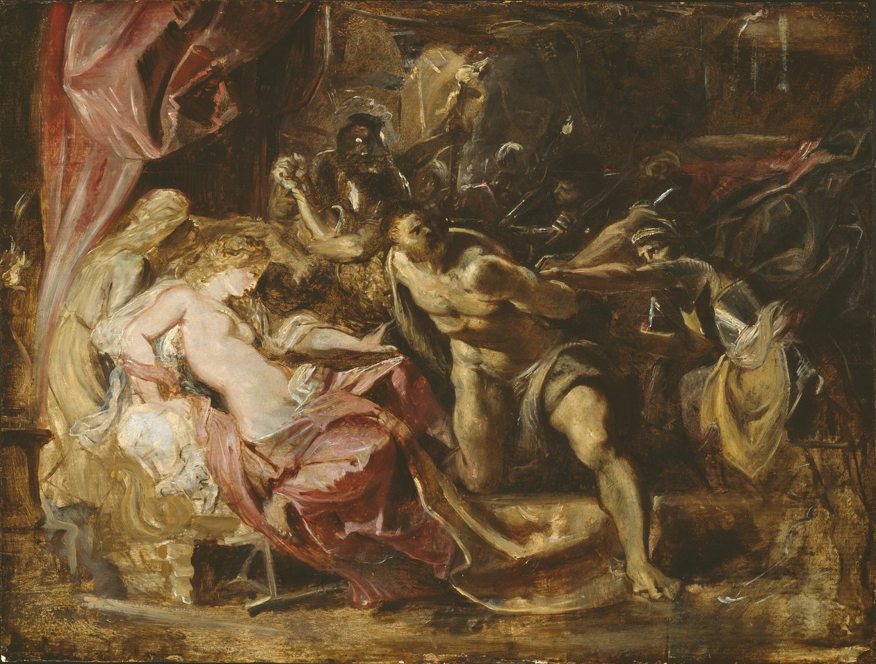Simsonin vangitseminen tekijältä Peter Paul Rubens