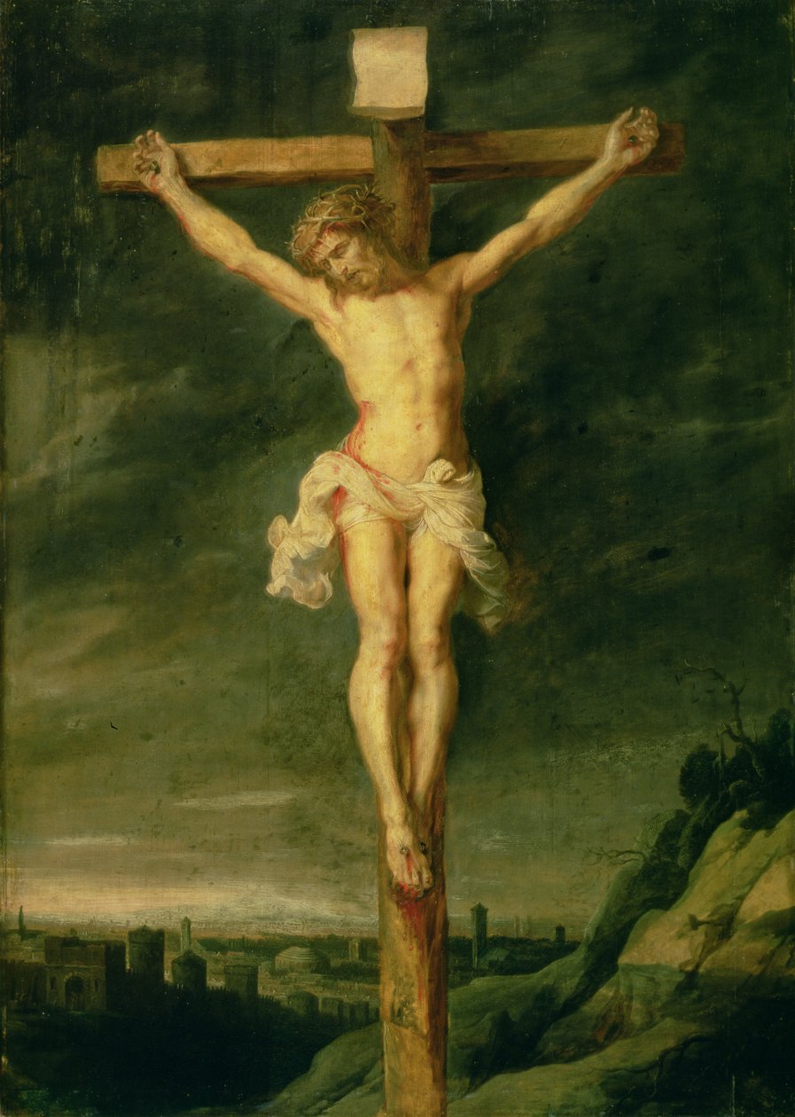 Ristiinnaulitseminen (öljy kankaalle) tekijältä Peter Paul Rubens