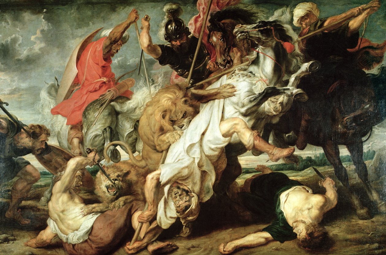 Leijonan metsästys tekijältä Peter Paul Rubens