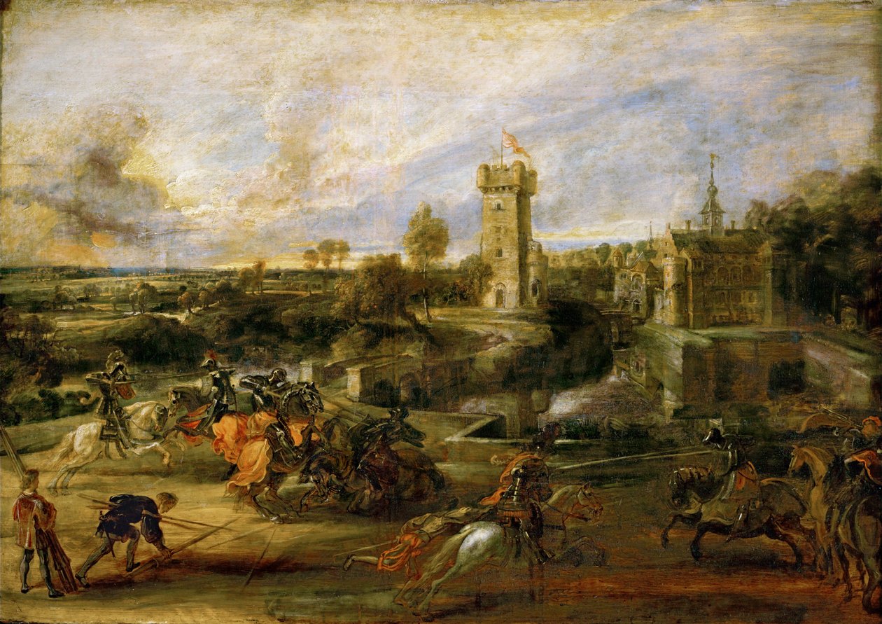 Turnaus (öljy puulle) tekijältä Peter Paul Rubens