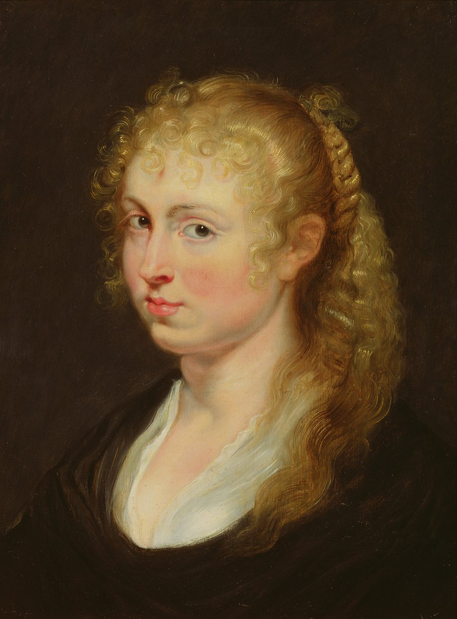 Nuori nainen kiharat hiukset, n. 1618-20 tekijältä Peter Paul Rubens