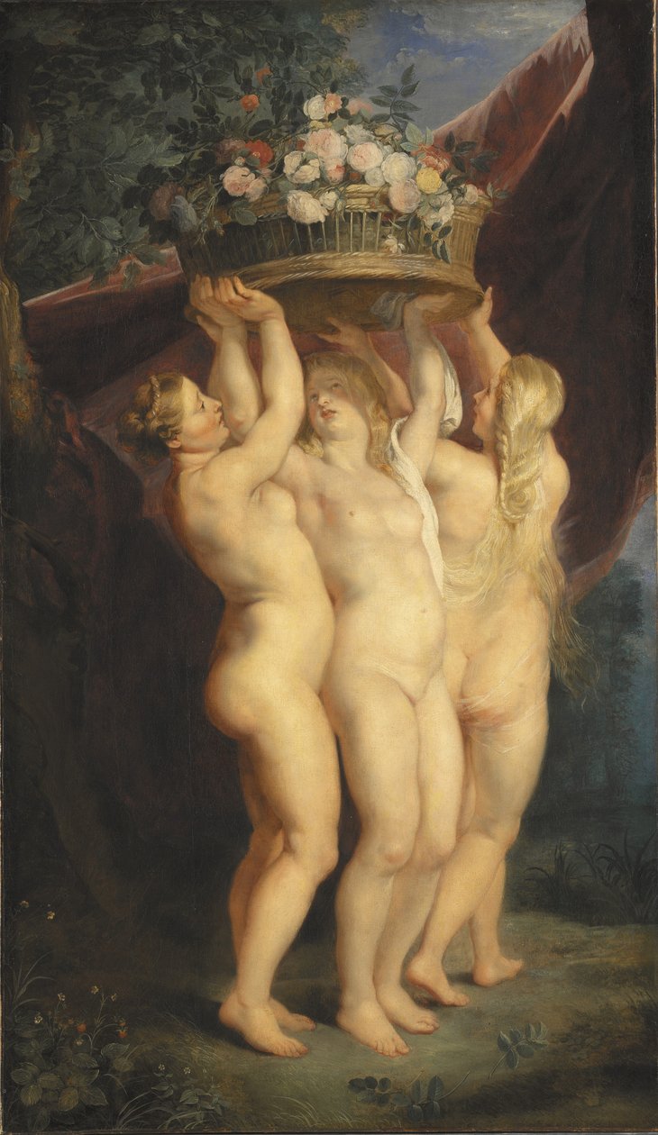 Kolme armoa, 1620-1625 tekijältä Peter Paul studio of Rubens