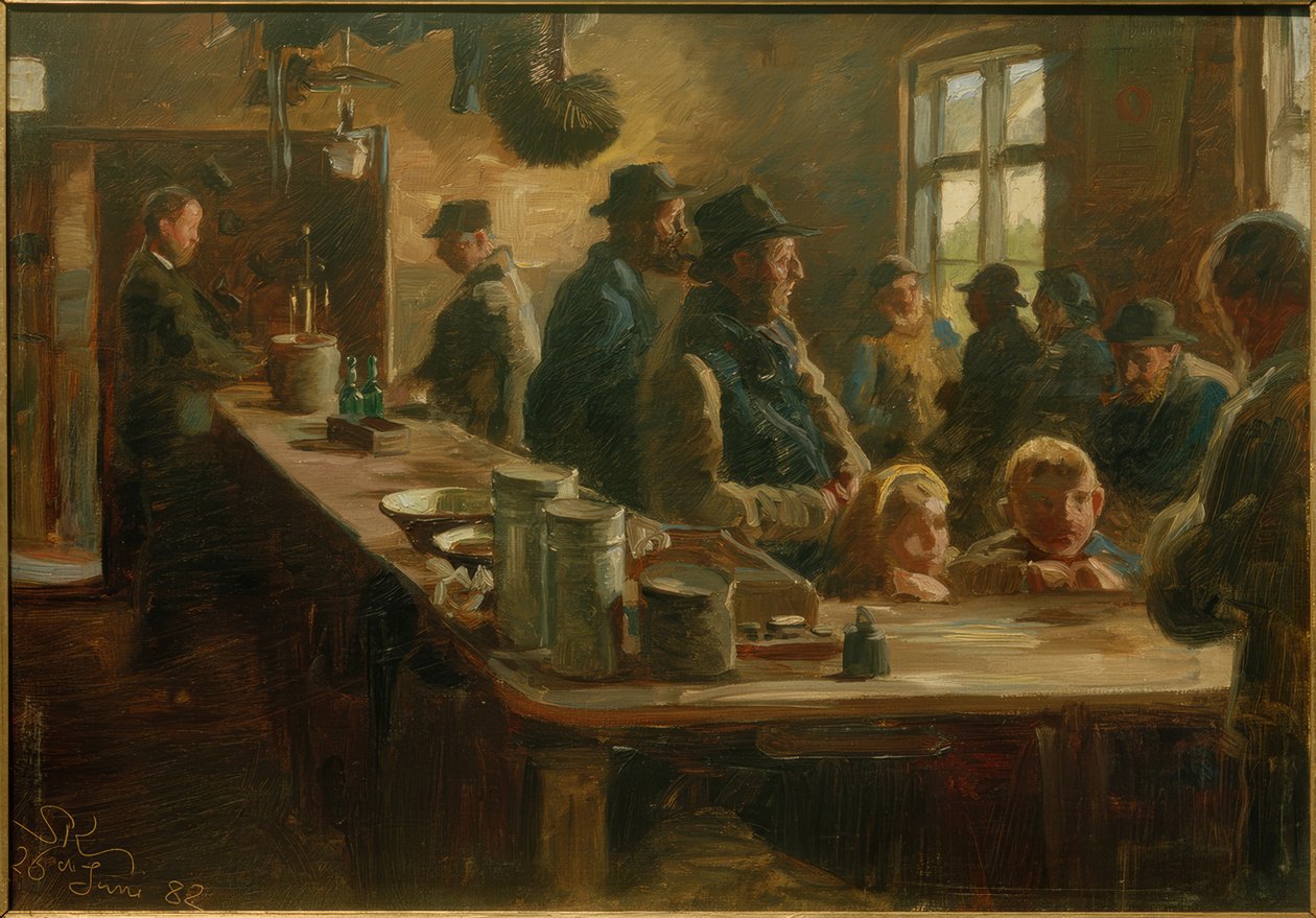 Ruokakaupassa kun ei ole kalastanut tekijältä Peder Severin Krøyer