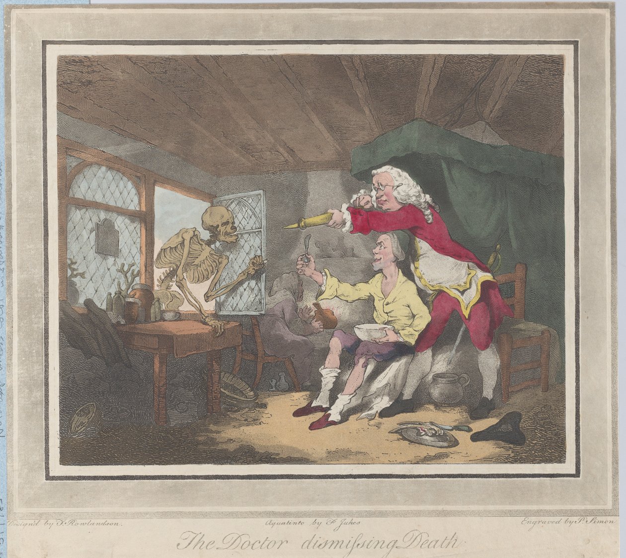 Tohtori hylkää kuoleman, 1785, 1785 tekijältä Peter Simon