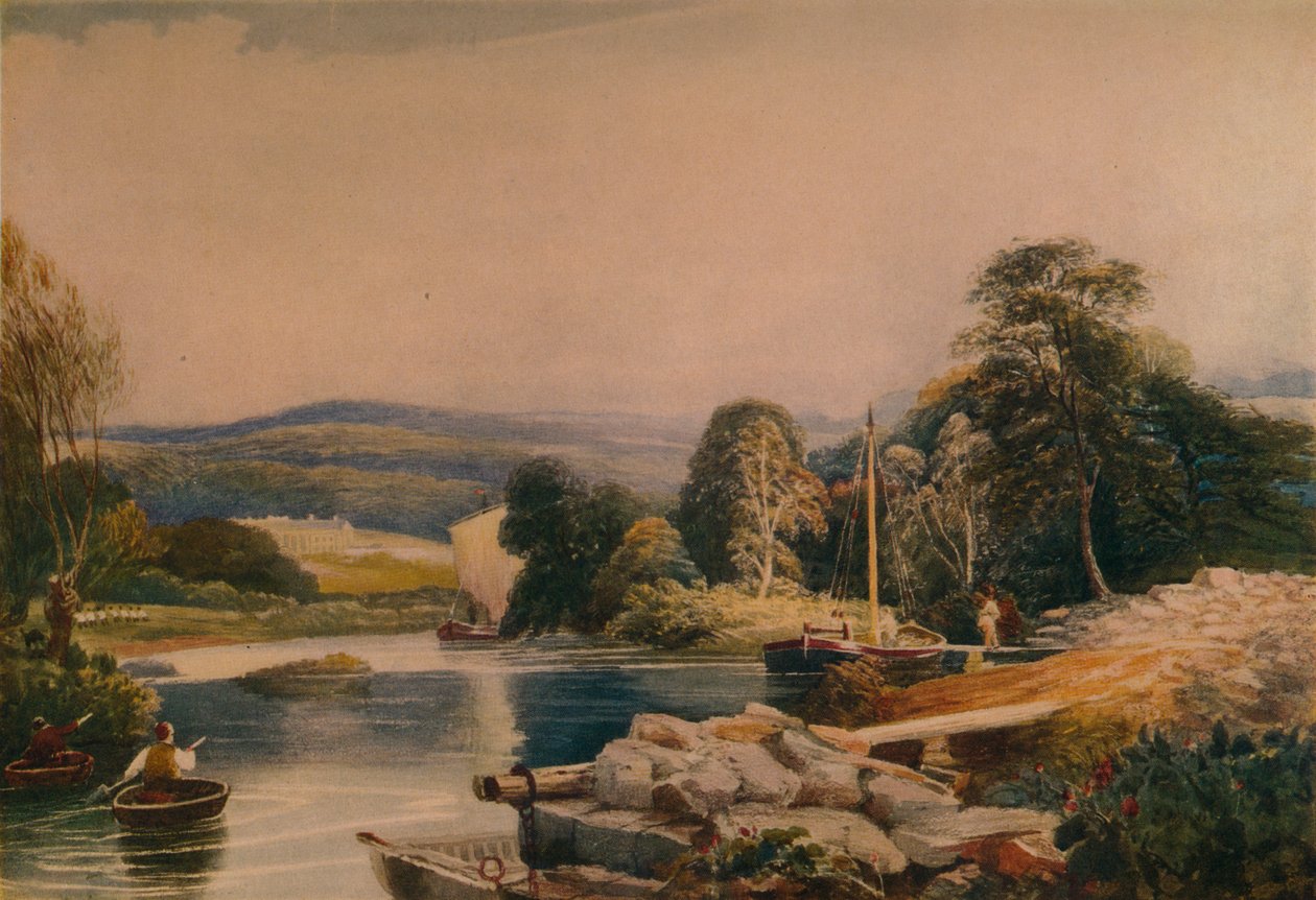 Teifyssa, Cardiganshiressä, 1800-luku, 1935 tekijältä Peter de Wint