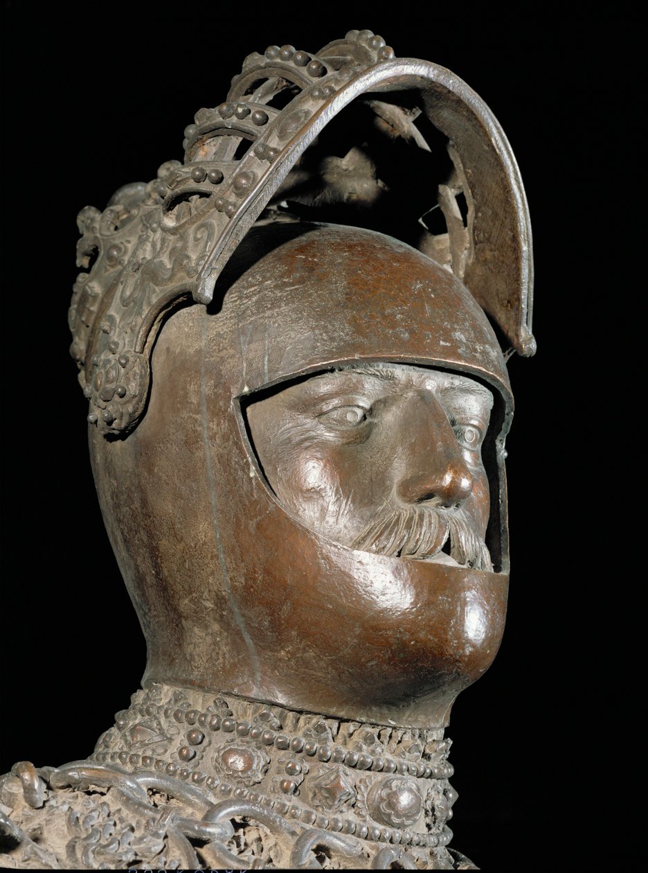 Britannian kuningas Arthur (pronssi) tekijältä Peter the Elder Vischer