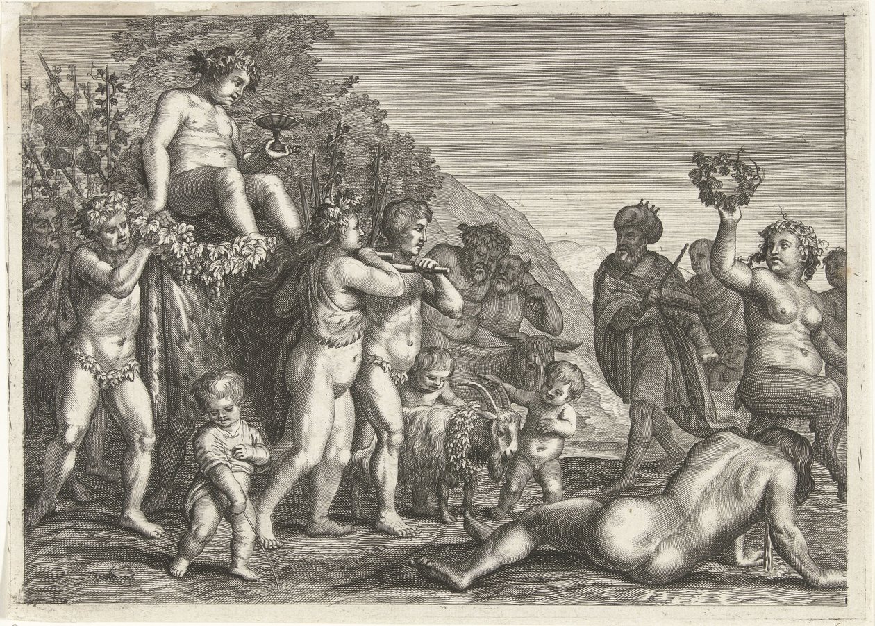 Triomf van Bacchus tekijältä Petrus Clouwet (possibly)