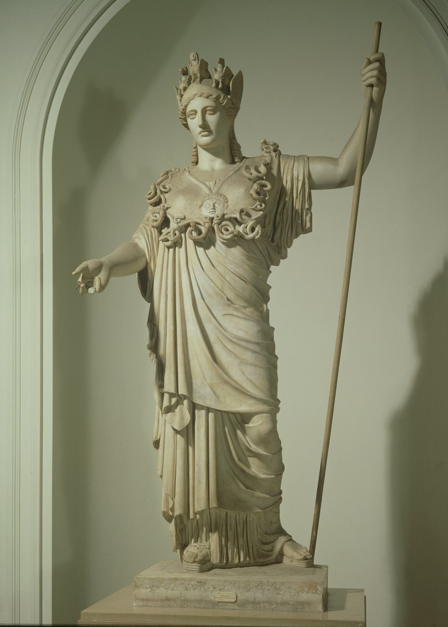 Roomalainen kopio Athena Farnesesta (marmori) tekijältä Phidias