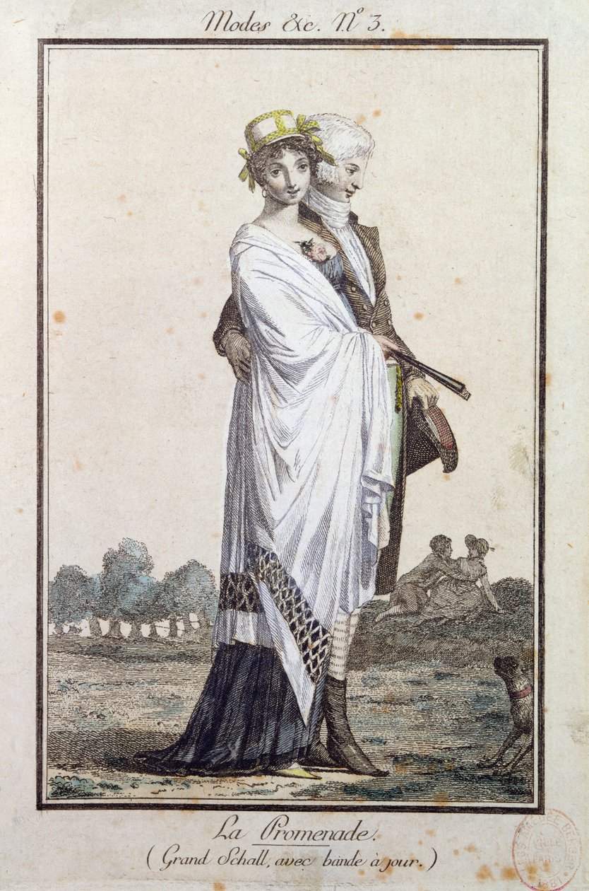 Promenade, n. 1799 tekijältä Philibert Louis Debucourt