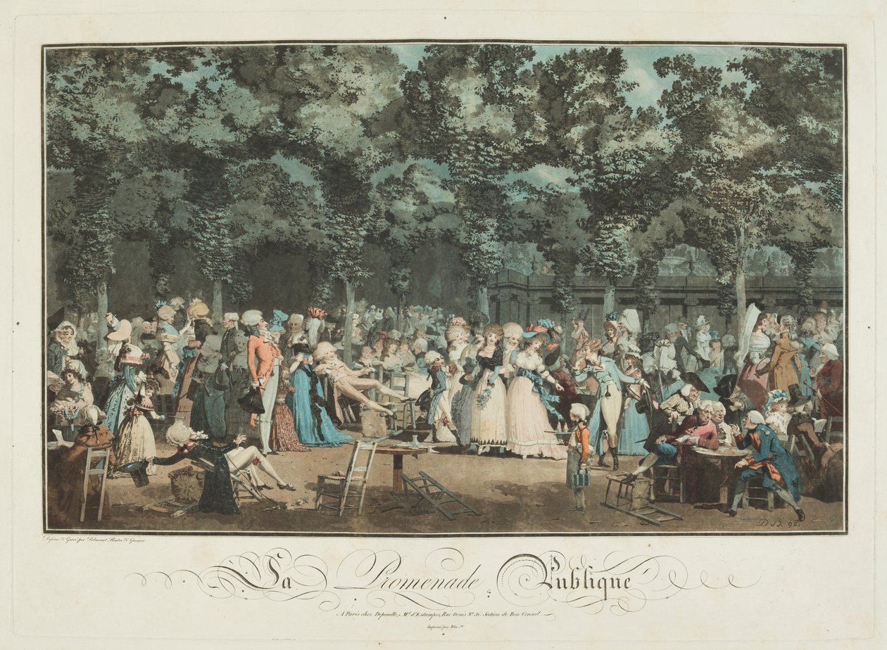 Julkinen Promenade tekijältä Philibert Louis Debucourt