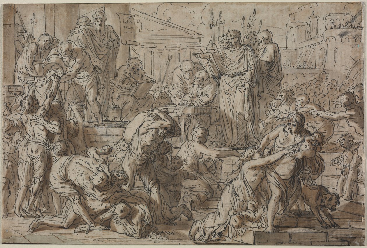 Roomalainen aihe, 1700-luku. tekijältä Philibert Benoît Delarue