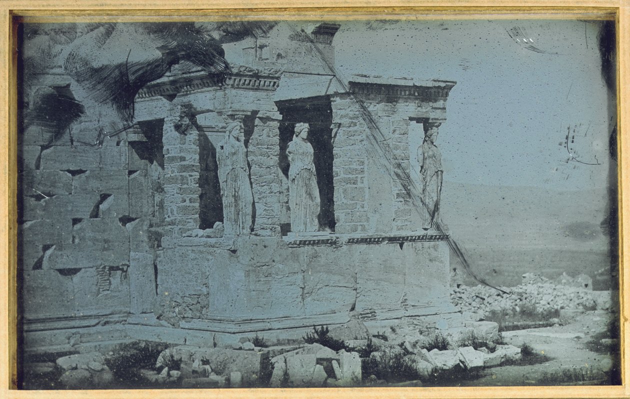 Erechtheion, Akropolis, Ateena, 1842 tekijältä Philibert Joseph Girault de Prangey