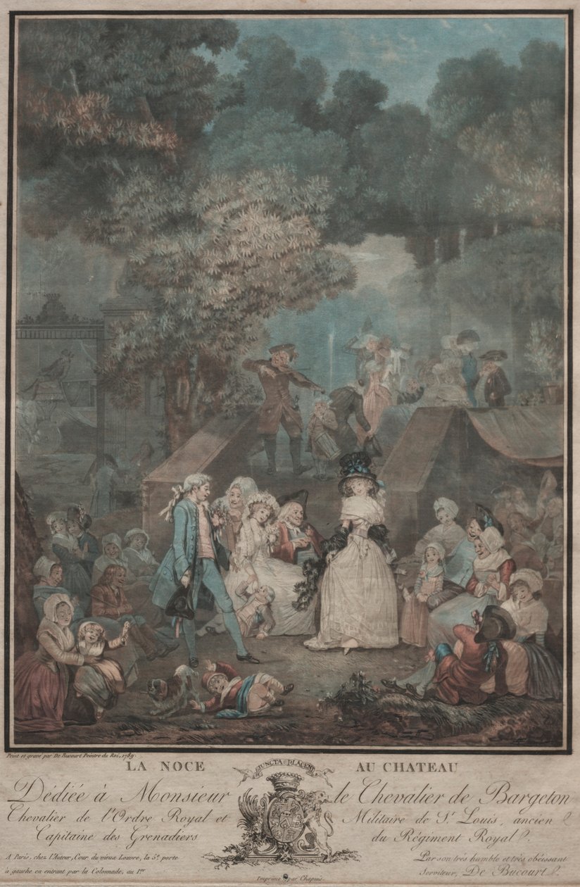 Häät linnassa, 1789. tekijältä Philibert Louis Debucourt