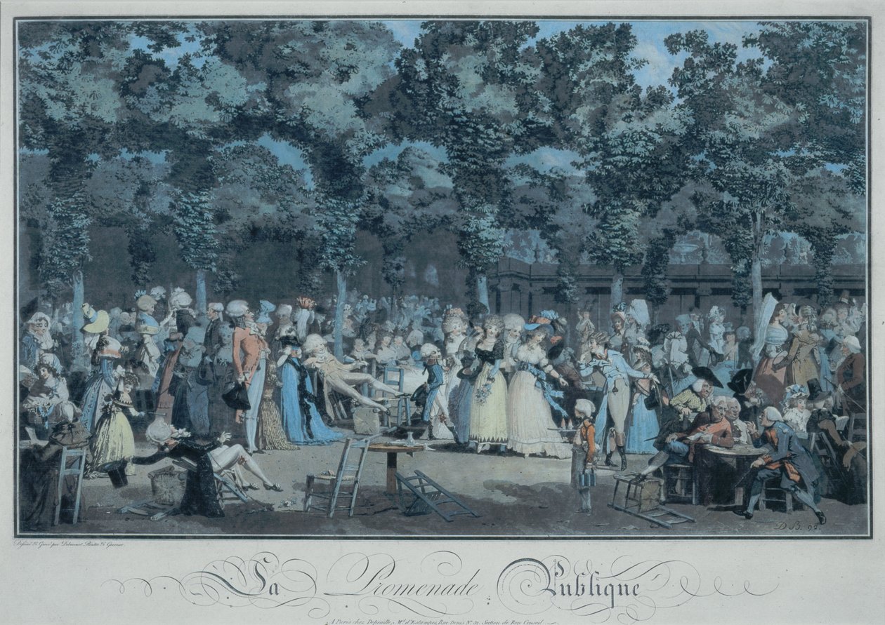 Julkinen Promenade tekijältä Philibert Louis Debucourt