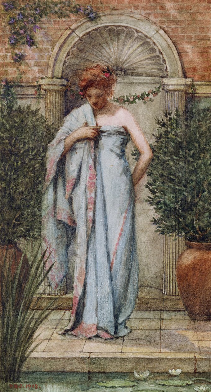 Kylvyn jälkeen, 1908 tekijältä Philip Burne Jones
