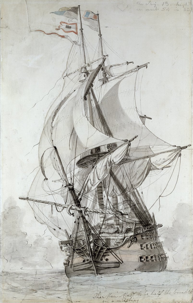 La Montagne, n. 1794 (wc-kynä ja muste) tekijältä Philippe Jacques de Loutherbourg