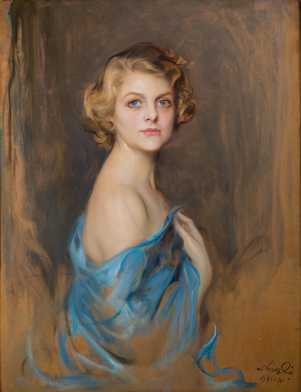 Muotokuva rouva Theodore P.Grosvenorista (synt. Anita Strawbridge, 1901-1987) tekijältä Philip de László