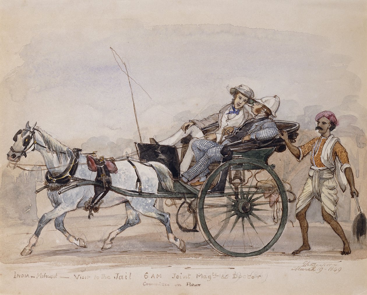 Vierailu vankilaan, 1849 tekijältä Philip Charles Trench