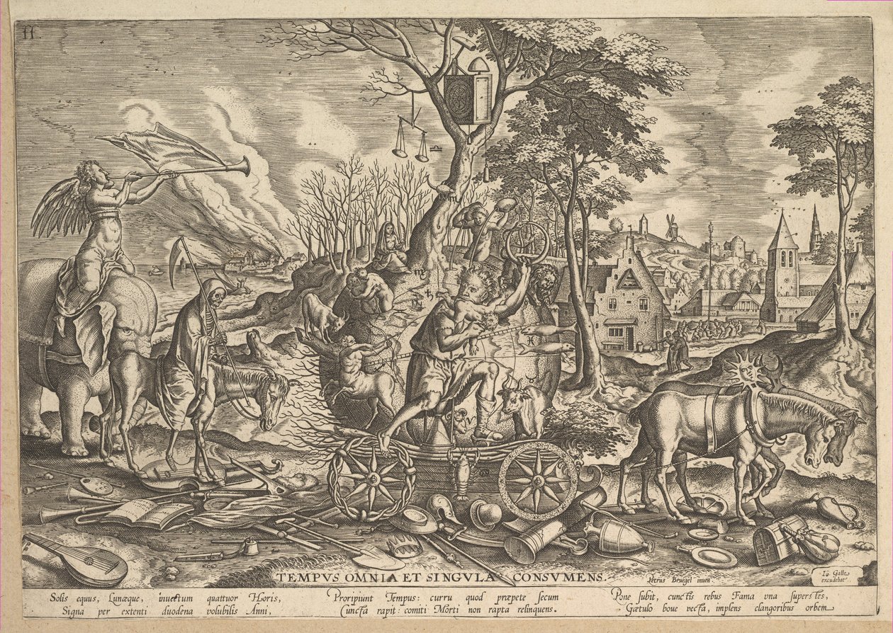 Ajan voitto, 1574. tekijältä Philip Galle