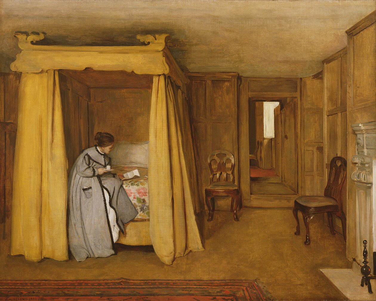 Kirje, 1866 tekijältä Philip Hermogenes Calderon